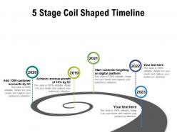 5 Stage Coil Shaped Timeline