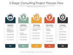 5 stage consulting project process flow