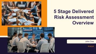 5 Stage Delivered Risk Assessment Overview PPT Mockup AT