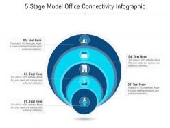 5 stage model office connectivity infographic template
