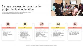 5 Stage Process For Construction Project Budget Estimation