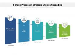 5 stage process of strategic choices cascading