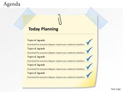 5 staged agenda planning diagram 0114