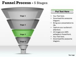 7141816 style layered funnel 5 piece powerpoint presentation diagram infographic slide