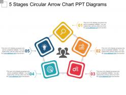 5 stages circular arrow chart ppt diagrams