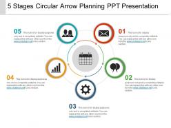 87022878 style circular loop 5 piece powerpoint presentation diagram infographic slide