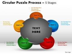 71249350 style puzzles circular 5 piece powerpoint presentation diagram infographic slide