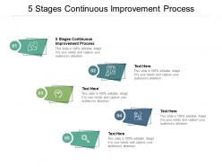 5 stages continuous improvement process ppt powerpoint presentation show layouts cpb