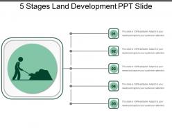 5 stages land development ppt slide