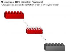 5 stages lego blocks powerpoint slides