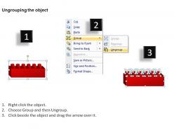 5 stages lego blocks powerpoint slides