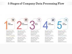 5 stages of company data processing flow
