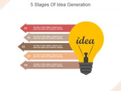 5 stages of idea generation powerpoint slide templates download