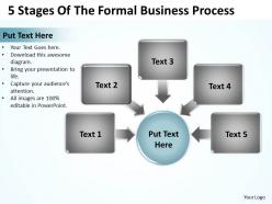 5 stages of the formal   business process powerpoint templates ppt presentation slides 812
