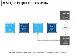 5 stages project process flow powerpoint slide background picture