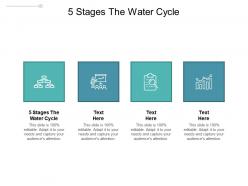 5 stages the water cycle ppt powerpoint presentation visuals cpb