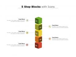 5 step blocks with icons