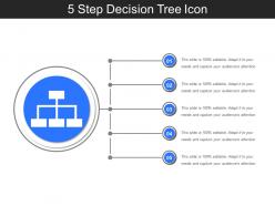 5 Step Decision Tree Icon Sample Presentation PPT
