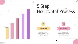 5 Step Horizontal Process Ppt Powerpoint Presentation File Icon
