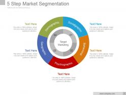 5 step market segmentation powerpoint presentation examples