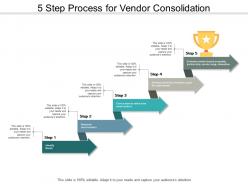 5 step process for vendor consolidation