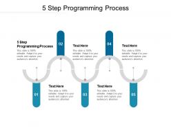 5 step programming process ppt powerpoint presentation icon slides cpb