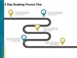 5 step roadmap process flow l1950 ppt powerpoint presentation infographics picture