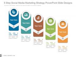 5 step social media marketing strategy powerpoint slide designs