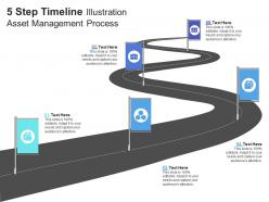 5 step timeline illustration asset management process infographic template