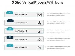 5 Step Vertical Process With Icons