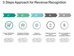 5 steps approach for revenue recognition