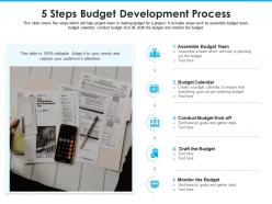 5 steps budget development process