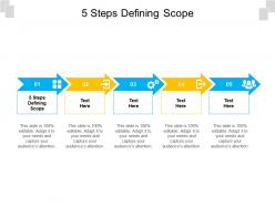 5 steps defining scope ppt powerpoint presentation show smartart cpb