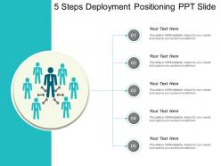 5 Steps Deployment Positioning Ppt Slide