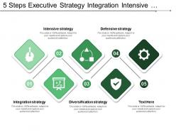 5 steps executive strategy integration intensive diversification and defensive strategy
