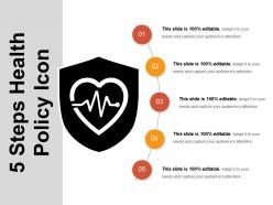 5 steps health policy icon