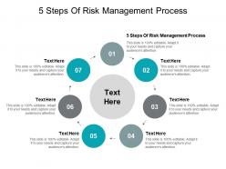 5 steps of risk management process ppt powerpoint presentation icon inspiration cpb