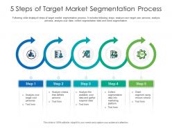 5 steps of target market segmentation process