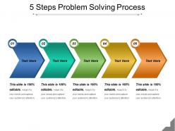 5 steps problem solving process powerpoint presentation