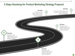 5 steps roadmap for product marketing strategy proposal ppt presentation slides show