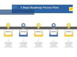 5 steps roadmap process flow m1247 ppt powerpoint presentation icon example topics