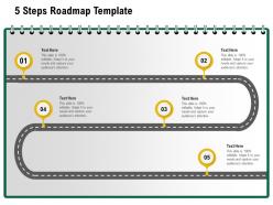 5 steps roadmap template m1232 ppt powerpoint presentation icon gallery
