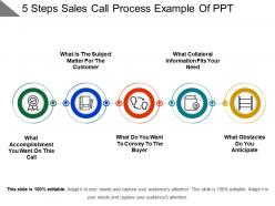 5 steps sales call process example of ppt