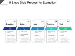 5 Steps Slide Process For Evaluation
