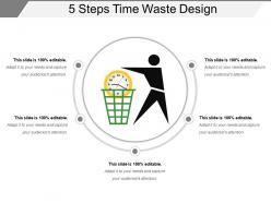 5 Steps Time Waste Design Presentation Outline