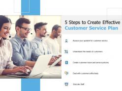 5 steps to create effective customer service plan