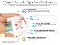 5 steps to successful digital sales transformation