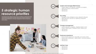 5 Strategic Human Resource Priorities
