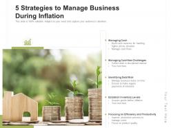 5 strategies to manage business during inflation