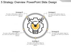 5 Strategy Overview Powerpoint Slide Design